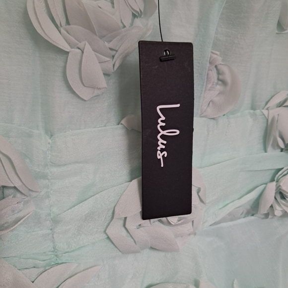 NWT Lulus Exceptional Entrance Mint Sleeveless Tier Rosette Midi Dress size Med - Picture 6 of 8